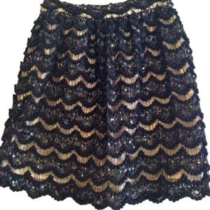 Alice & Olivia Black & Champagne Skirt